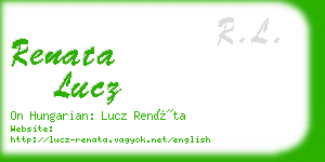 renata lucz business card